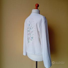 Giacchino handmade tessuto vintage ricamato 