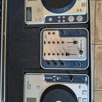 consolle dj completa Stanton c303 + mixer m202