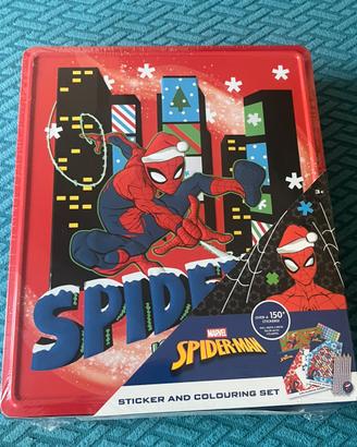 Stickers and colouring set Spiderman