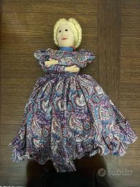 Bambola vintage russa copri-samovar