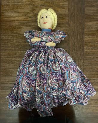 Bambola vintage russa copri-samovar