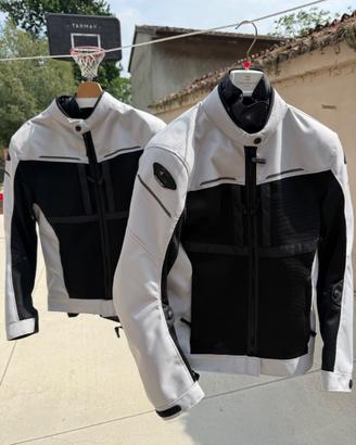 Coppia giacche moto estive Clover uomo M + donna L