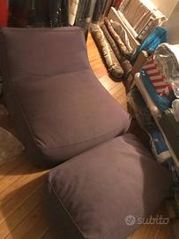 Poltrona + Pouf Verzelloni Zoe misura L