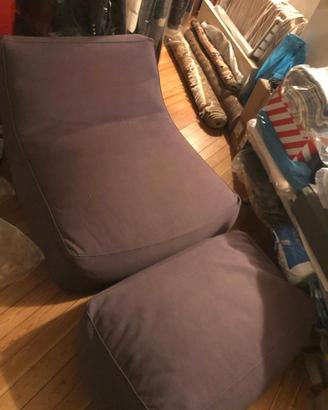 Poltrona + Pouf Verzelloni Zoe misura L