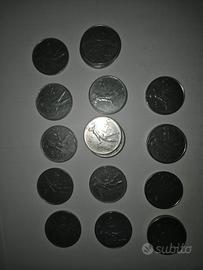 lire italiane  placcate argento 