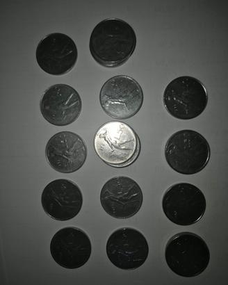 lire italiane  placcate argento 