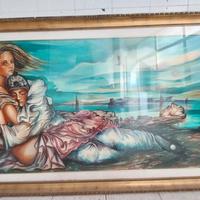 bel quadro olio su tela di Gianni di Marino. 90 x 