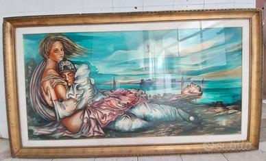 bel quadro olio su tela di Gianni di Marino. 90 x 