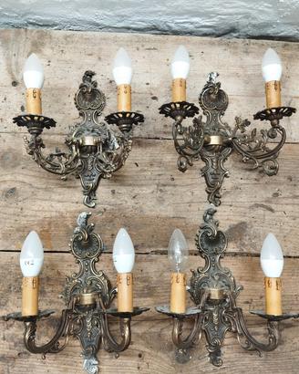 Plafoniere - Lampade da muro - Vintage - 4 pezzi