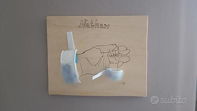quadro ricordo nascita bimbo/ bimba fatto a mano