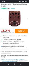 Behringer ADI21 V-Tone Preamplificatore Acustico

