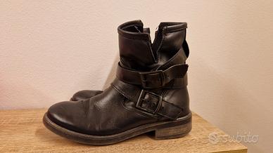 stivaletto in vera pelle