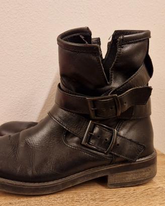 stivaletto in vera pelle