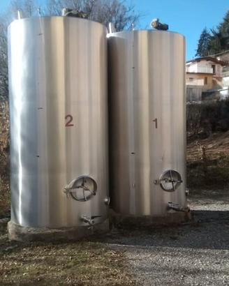 Cisterna acciaio inox 80 hl doppia parete