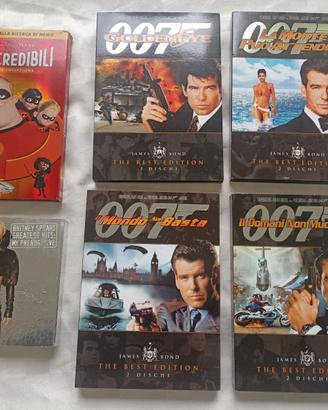 DVD Disney Pixar 007 James Bond CD Britney Spears