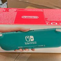 Scatola vuota nintendo switch lite turchese