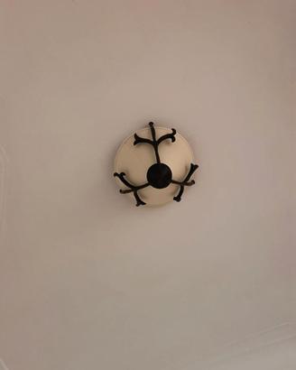 Lampada/plafoniera da soffitto in ferro battuto
