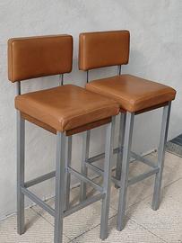 Sgabelli da esterno/interno vera pelle in Stile