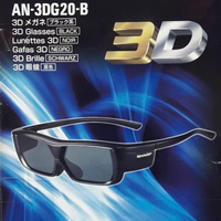 2 Paia di occhiali 3D ricaricabili