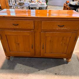Credenza in pino 2 ante 2 cassetti