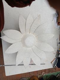 Girasole, creazione artistica in cartapesta da ult