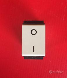 INTERRUTTORI 0/1 SERIE ARC BIANCA 10pz