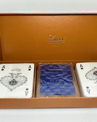 Gucci cofanetto carte da gioco vintage