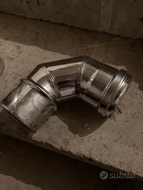 Curva acciaio inox + tubo 100x80
