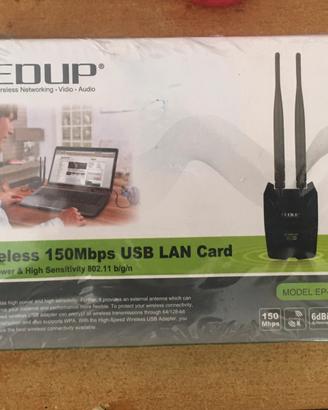 Antenna Wireless wifii 150mbps 2,4ghz 6dbi Lan Usb