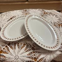 Coppia piatti ovali vintage Galbani Italy