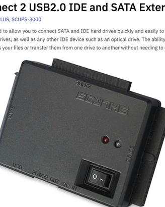 Connettere HD SATA e IDE esterni al PC