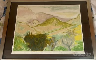 Carlo levi acquaforte quadro