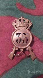 Fregio Coloniale 35° Rgt Regio Esercito WW2