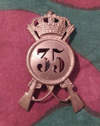 Fregio Coloniale 35° Rgt Regio Esercito WW2