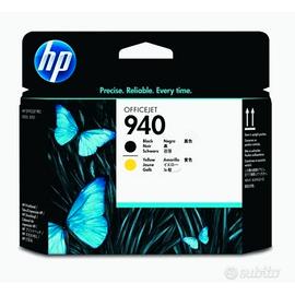 Hp 940 C4900a testina originale nero e giallo