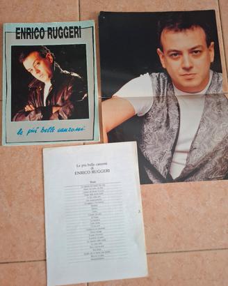 Canzoniere Enrico Ruggeri completo di Poster 