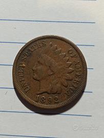 1 cent 1892 indiano Usa 