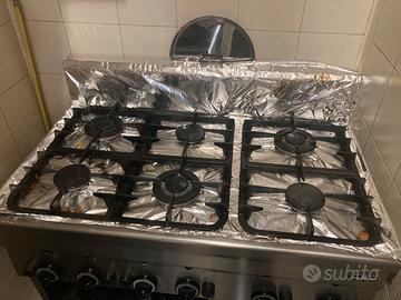 Cucina 6 fuochi a gas