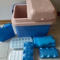 frigo portatile con mattonelle ghiaccio