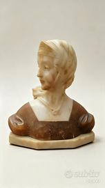 Busto in alabastro firmato p. Bazzanti 