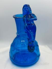 Vaso in vetro di Murano blu