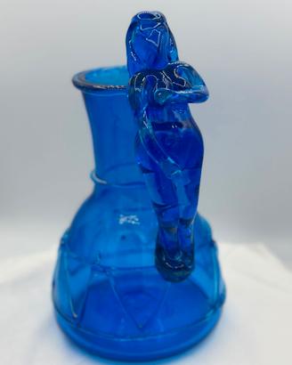 Vaso in vetro di Murano blu