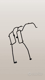 Staffe supporti valigie laterali Burgman 250 400 '