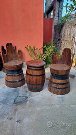 sedili in legno 