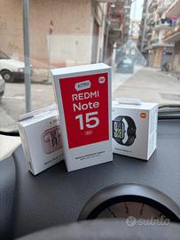 Redmi note 15 5G 256gb con orologio e cuffie 