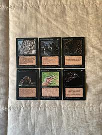 Lotto 6 carte nere FBB Magic