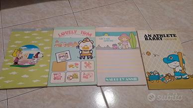 Quaderno  Peanuts e carta da lettere  vintage