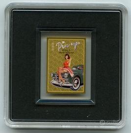 TCHAD 500 F ORO 999,9 PIN UP GIRLS THE ART RAGAZZA