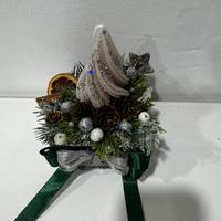 candela natalizia con base