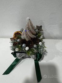 candela natalizia con base